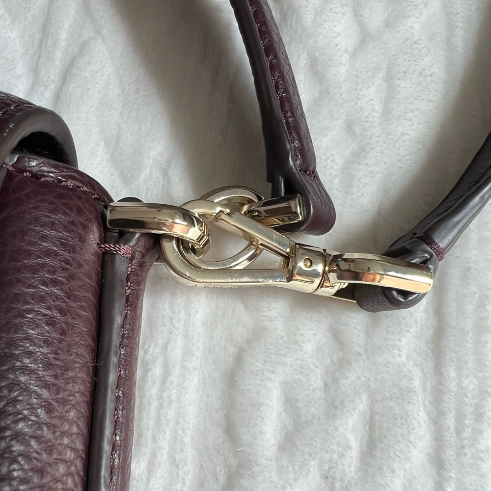 Kate Spade large run around maroon crossbody/convertible shoulder bag - Picture 2 of 11